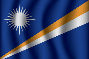 Flag of Marshall Islands. Marshall Islands Icon vector illustration eps10.