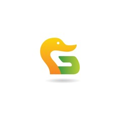 goose and letter g logo