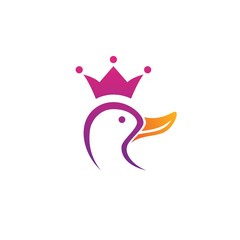 duck and crown logo