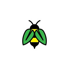 bee and green logo