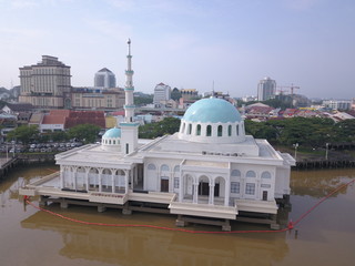 Kuching, Sarawak / Malaysia - November 8 2019: The buildings, landmarks and scenery of Kuching city, capital of Sarawak, Borneo island. Showing the famous landmarks in the Kuching city 