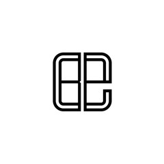 Fototapeta premium Letter BE logo icon design template elements