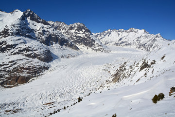 Fototapeta na wymiar Aletsch Glacier