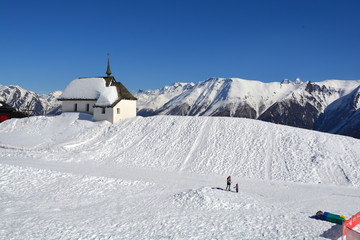 Chapel in the Alps