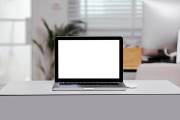 Fototapeta premium digital laptop computer. technology and business .