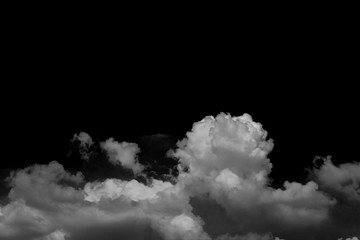 Obraz na płótnie Canvas white cloud and black sky textured background