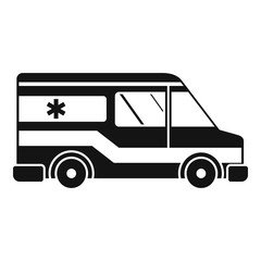 City ambulance icon. Simple illustration of city ambulance vector icon for web design isolated on white background
