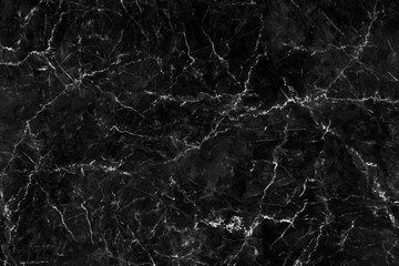 Obraz na płótnie Canvas Black marble background texture natural stone pattern abstract for design art work. Marble with high resolution
