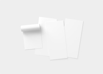 Dl Flyer Blank White Mockup