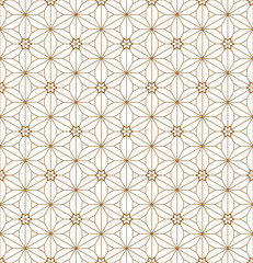 Seamless geometric pattern based on Japanese ornament Kumiko