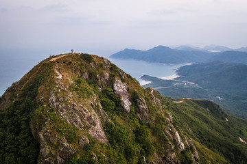 Fototapeta na wymiar View of the stunning Sharp Peak in the Saikung peninsula in Hong Kong new territories