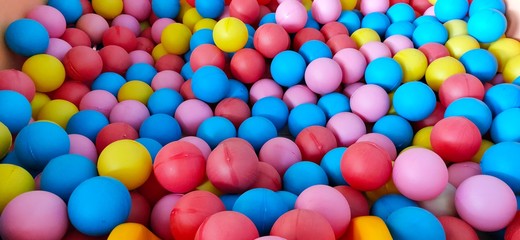 background of colorful balls