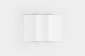 A4 A5 Trifold Brochure White Blank Mockup