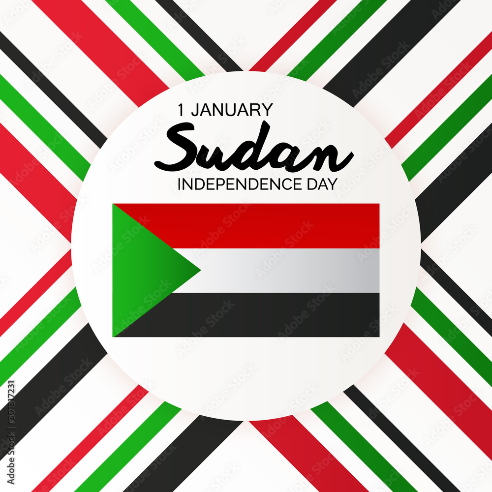 Wall mural sudan independence day