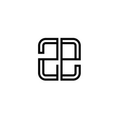 Letter ZE logo icon design template elements