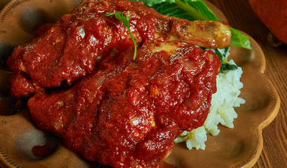 Cameroonian Rice and Chicken Stew