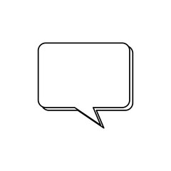 speech bubble line style icon vector illustration design