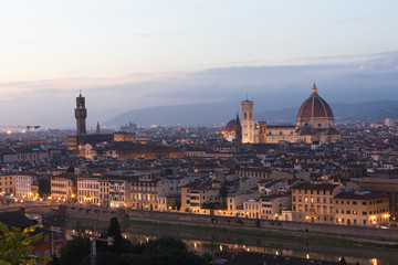 Fototapeta na wymiar Florence Firenze Piazzale Michelangelo Tuscany Italy