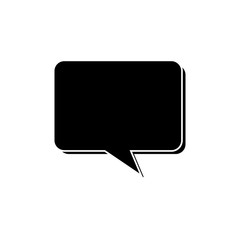 silhouette of speech bubble isolated icon vector illustration design