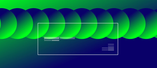 Fototapeta premium Simple abstract background with neon color circles. Memphis Style Geometric Pattern. Vector Illustration For Wallpaper, Banner, Background, Card, Book Illustration, landing page