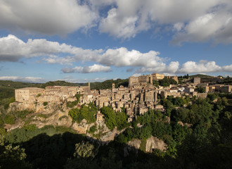 Sorano Village in Tuscany Italy