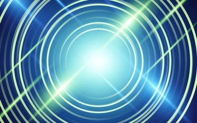 Abstract futuristic background with rounded line and lighting ray element. Vector design template for element wallpaper, theme, presentation, website, cover advertising, corporate banner, flyer