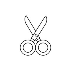 scissor supply utensil line style icon vector illustration design