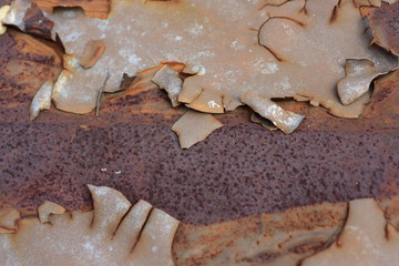 Rusted car body, used as a background image