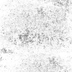 Grunge background black and white. Pattern of scratches, chips, scuffs. Abstract monochrome worn texture. Old dirty surface. Vintage vector clipart