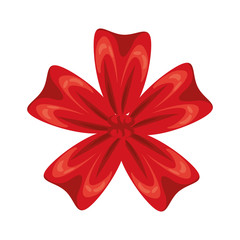 ribbon bow decorative isolated icon