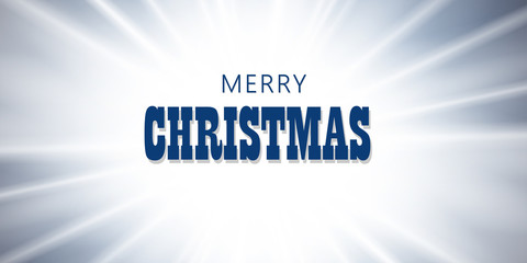 Christmas blue background. Merry Christmas wish, Happy New year holiday winter Xmas card. Vintage greeting sun rays design. Bright light decoration. Magic shine star, sparkle. Vector illustration