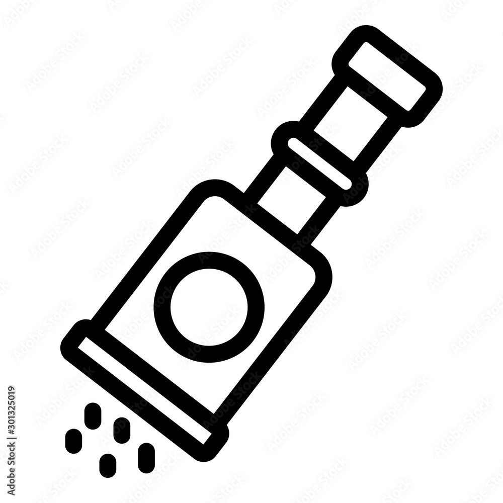 Poster condiment pot icon. outline condiment pot vector icon for web design isolated on white background