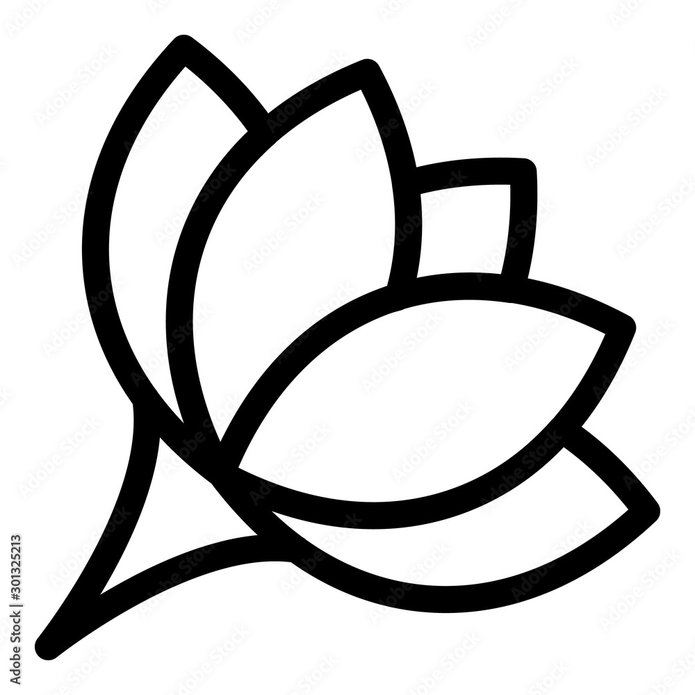 Poster condiment flower icon. outline condiment flower vector icon for web design isolated on white backgro