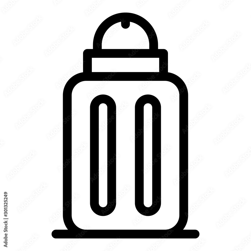 Poster salt box icon. outline salt box vector icon for web design isolated on white background