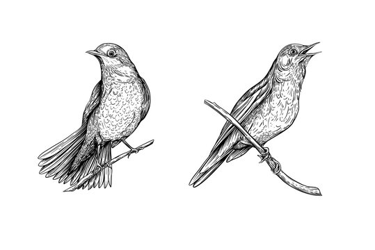 How to draw a nightingale tutorial