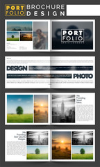 Eight Pages Portfolio Brochure Set.