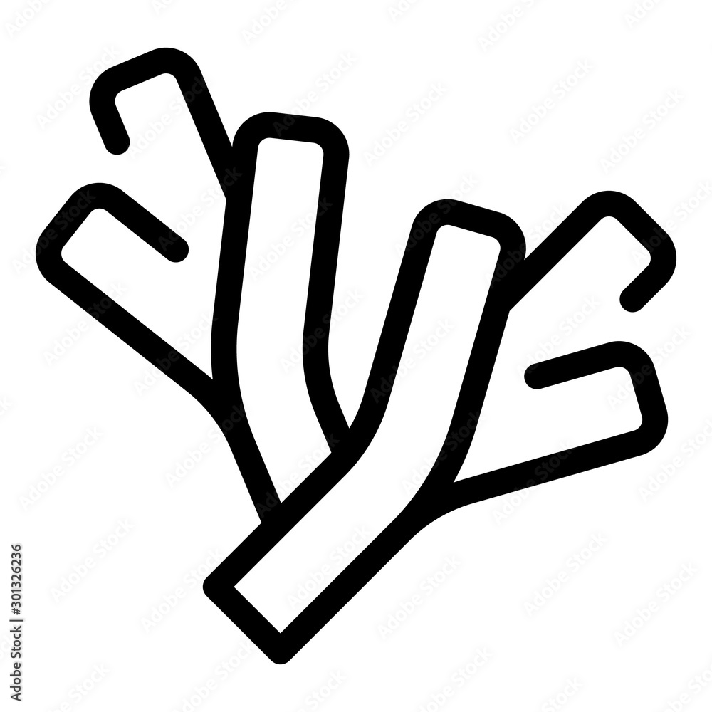 Poster vanilla icon. outline vanilla vector icon for web design isolated on white background