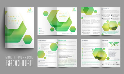 Multi-Purpose Eight Pages Brochure Set.