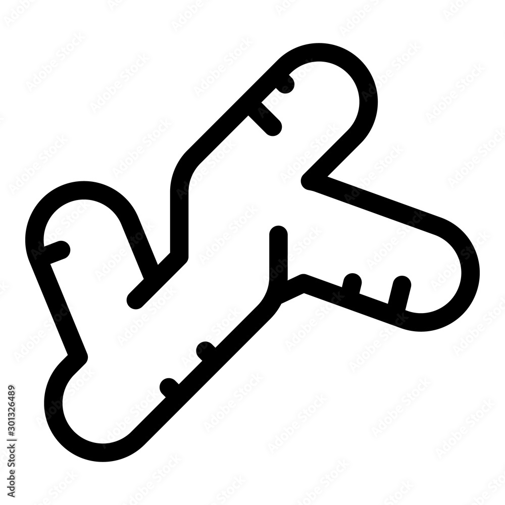 Poster ginger icon. outline ginger vector icon for web design isolated on white background