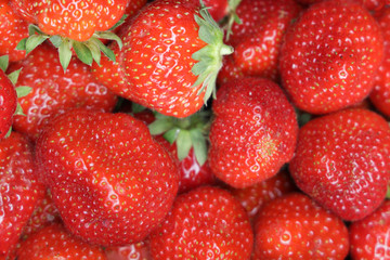 Background full frame Fresh Strawberry. Food background.