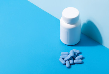 Pils of prescription PrEP Pills for Pre-Exposure Prophylaxis to help protect people from HIV..