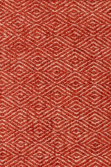 real organic red linen diamond pattern fabric texture background