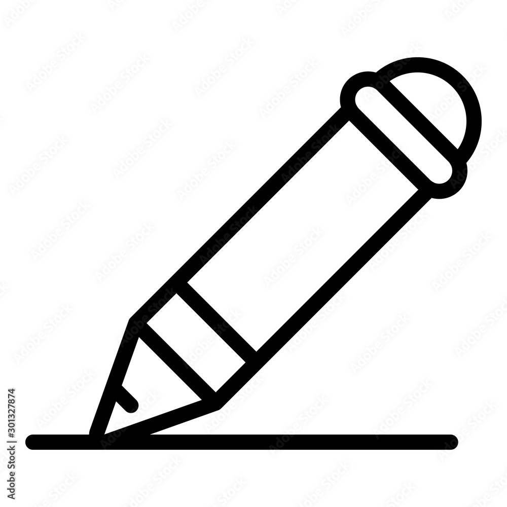 Aufkleber editor pen icon. outline editor pen vector icon for web design isolated on white background
