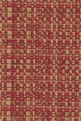 Fototapeta na wymiar real organic red linen fabric texture background