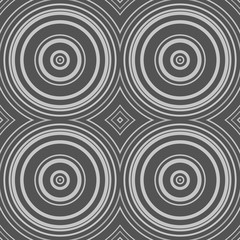 Fototapeta na wymiar Symmetrical Circle Design In Grey
