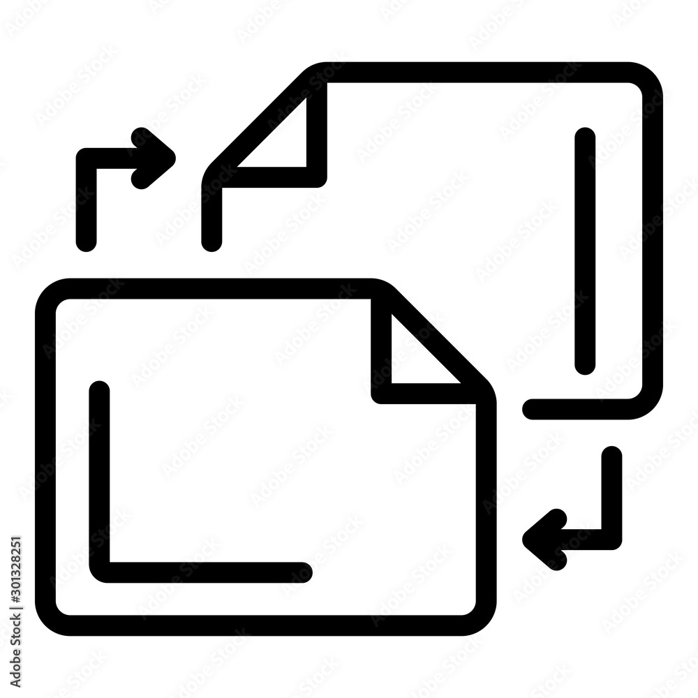 Poster copy editor file icon. outline copy editor file vector icon for web design isolated on white backgro