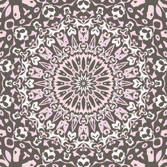 Ornamental Pattern In Soft Pastel Colors