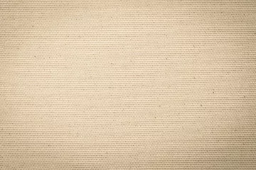Fototapete Retro Hessian sackcloth woven texture pattern background in light yellow cream brown