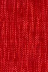 real organic red linen fabric texture background