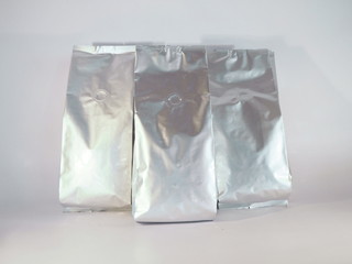 bag coffee on a white background